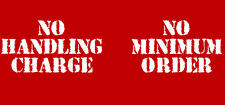 No Minimum Order and No Handling Charge